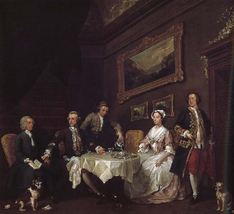 William Hogarth Strode family china oil painting image